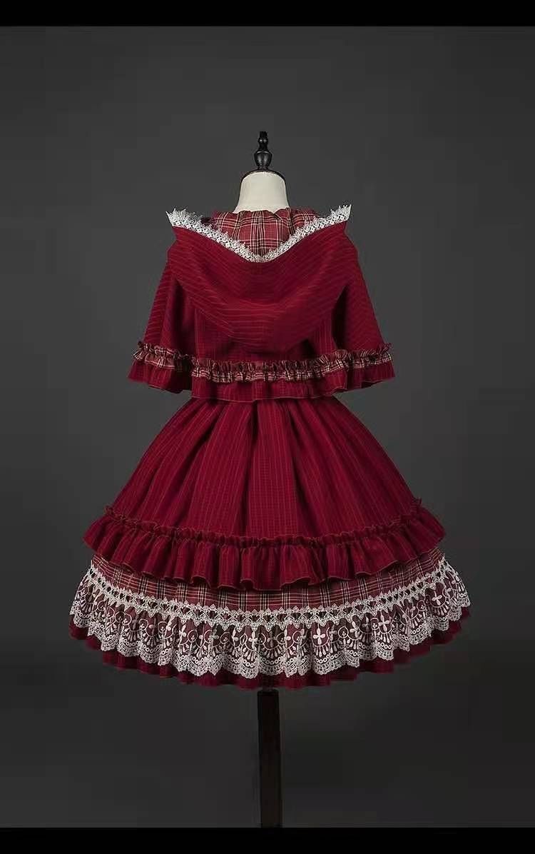 洛丽塔裙子儿童小红帽lolita洋装日系日常连衣裙春夏秋冬款洛丽塔jsk