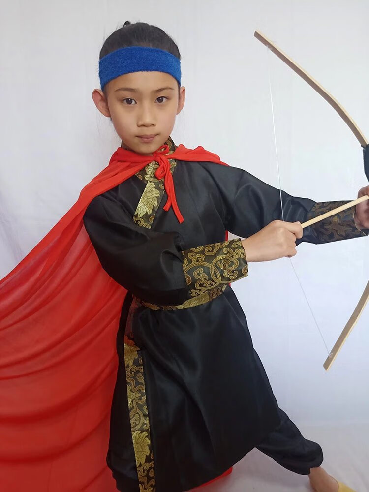 玉兔服装 儿童后羿射日服装童话剧舞台演出嫦娥玉兔头饰吴刚斧头逢蒙