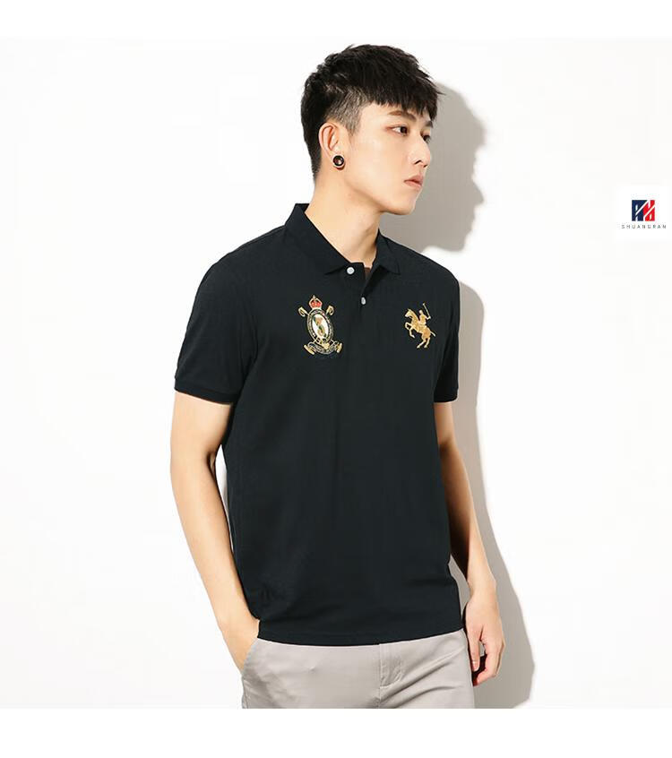 【旗舰精品】 paulo pedro/保罗polo衫男刺绣翻领休闲夏季青年上衣