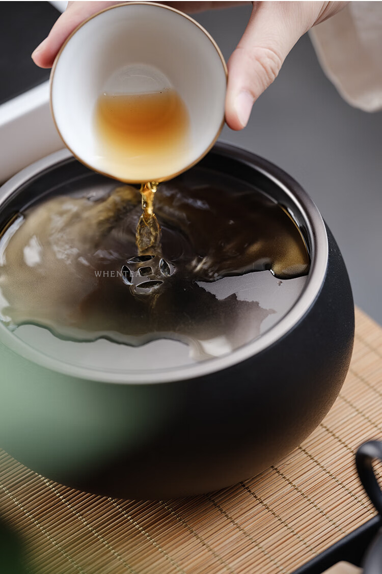 荥经砂器茶具闻说日式黑砂釉茶壶功夫茶具套装轻奢家用客厅陶瓷茶杯