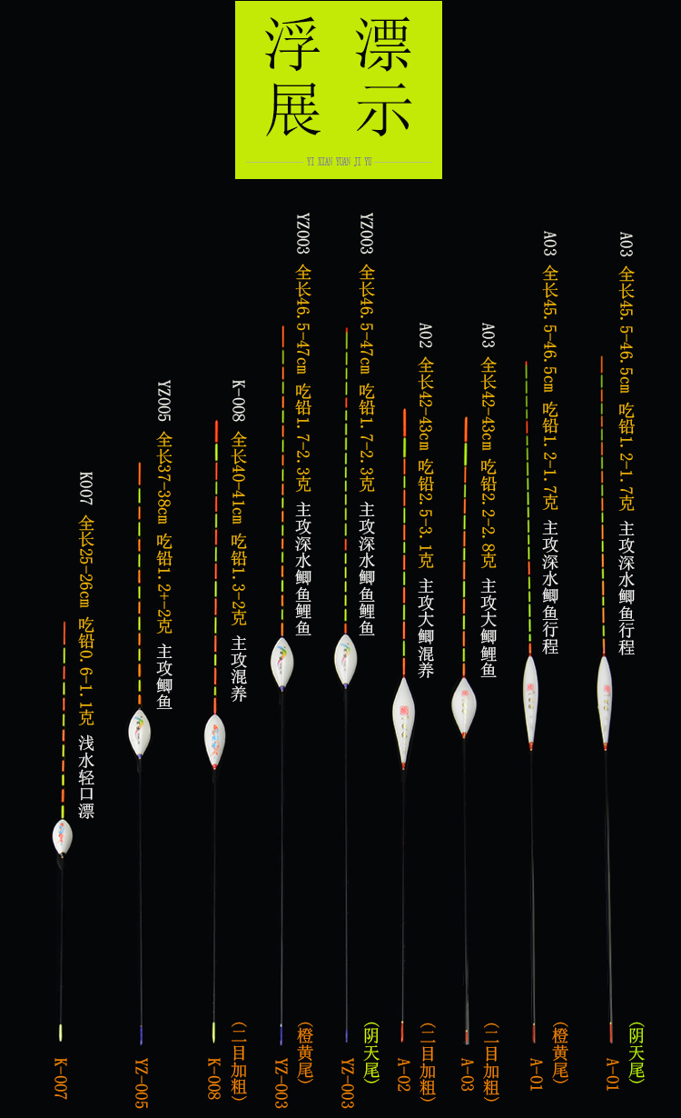 一线缘纳米浮漂加粗醒目轻口鲫鱼漂高灵敏鲤鱼漂竞技行程浮标 kf-01
