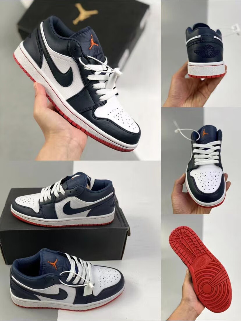 aj1低帮大码板鞋aj男鞋运动鞋low灰白闪电倒钩郭艾伦aj男鞋 低帮