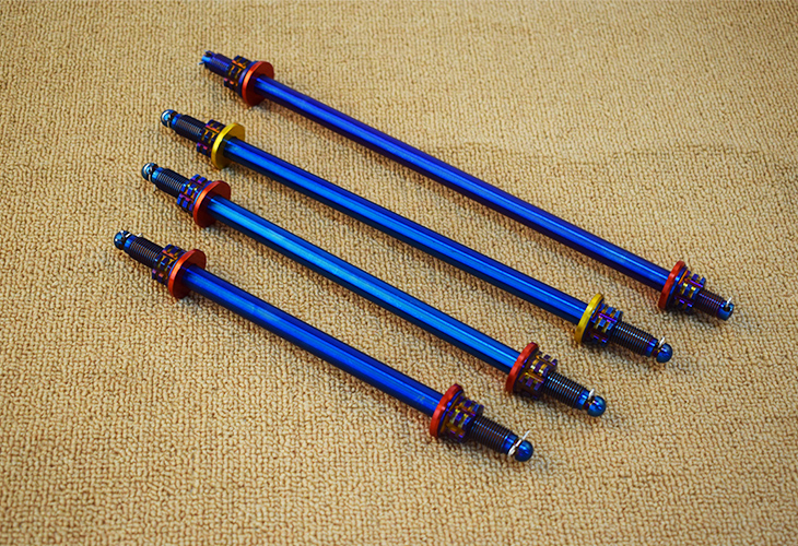 电动车改装烧钛前轮中轴心n1s m  u1劲战四代目小猴子不锈钢 280烧钛