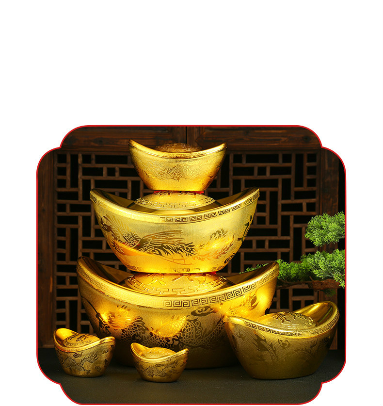 新年装饰摆件金元宝商场店铺场景大型布置牛年除夕过年春节装饰品 15