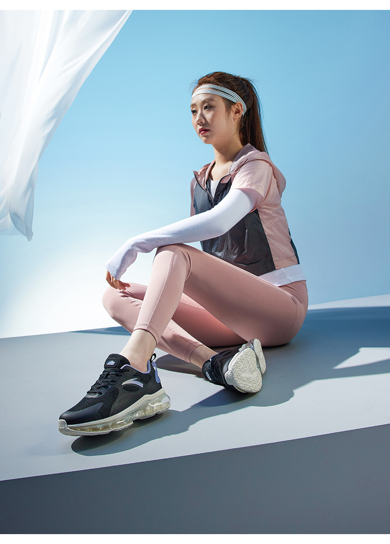 气垫跑鞋安踏女鞋运动鞋2022夏季跑步鞋子女士休闲鞋时尚缓震增高鞋