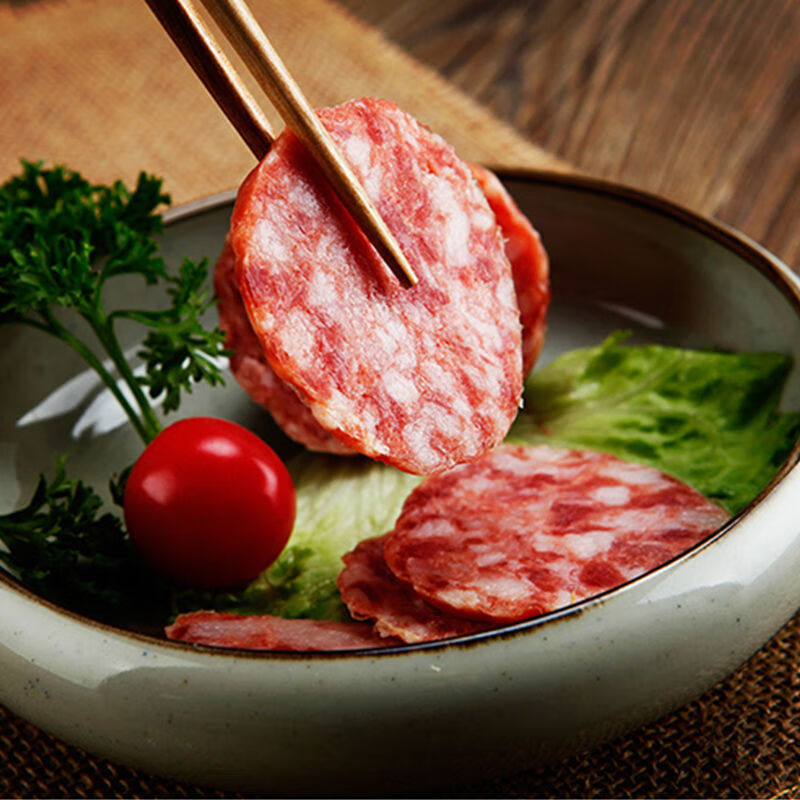 玉兔香肠 香肚江苏省如皋特产280g苏式腊味圆香肠腊肠肉肚真空包装