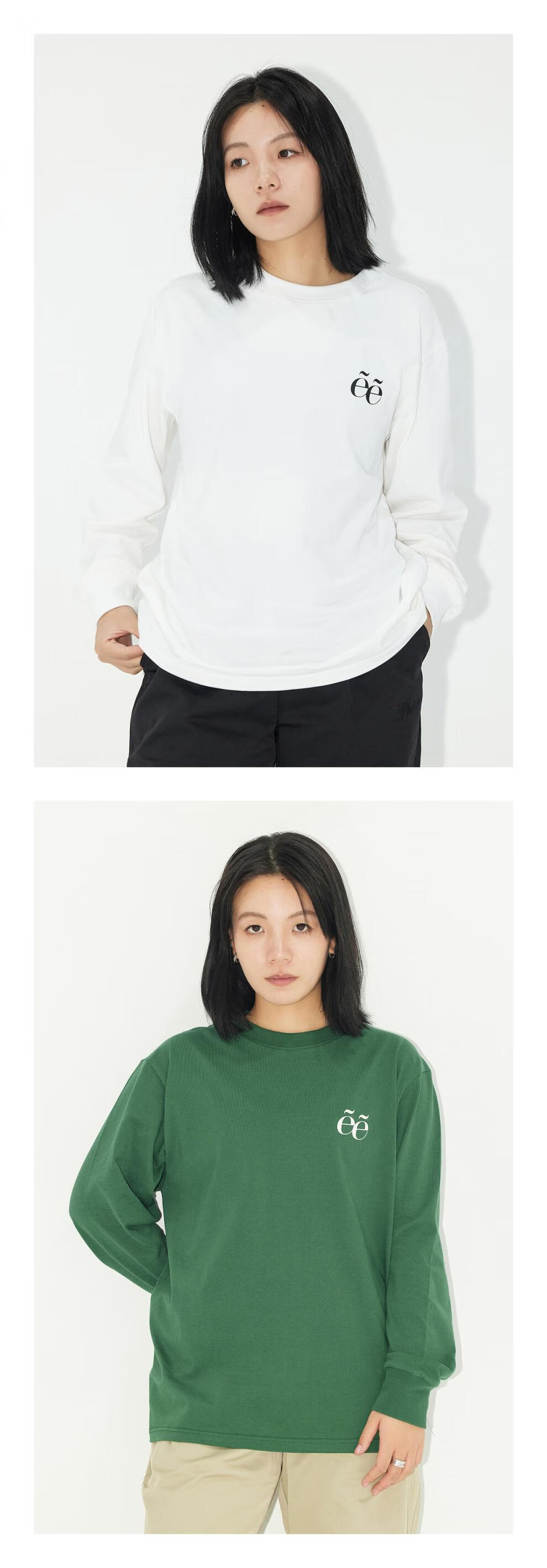 phew潮牌长袖t恤秋季情侣印花圆领上衣男女美式宽松潮流衣服 黑色 m