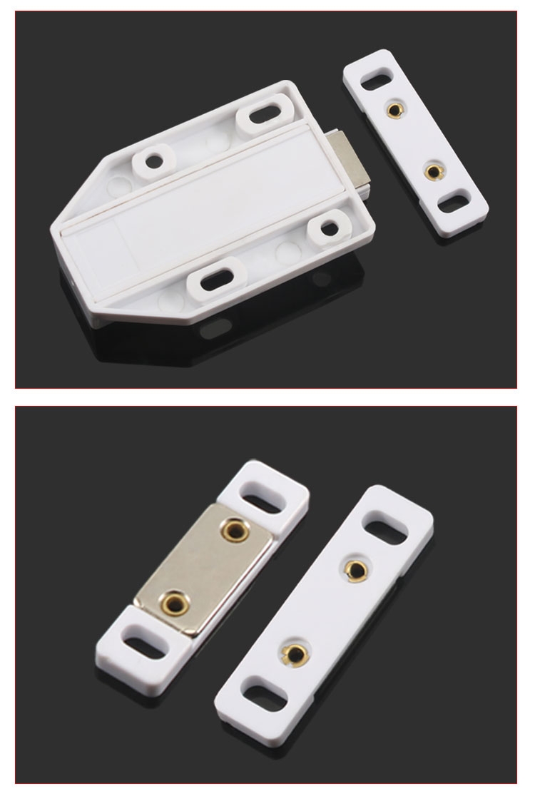 柜门反弹器按压式磁碰隐形门一按弹开门碰磁吸弹跳器碰珠柜吸大号 锌