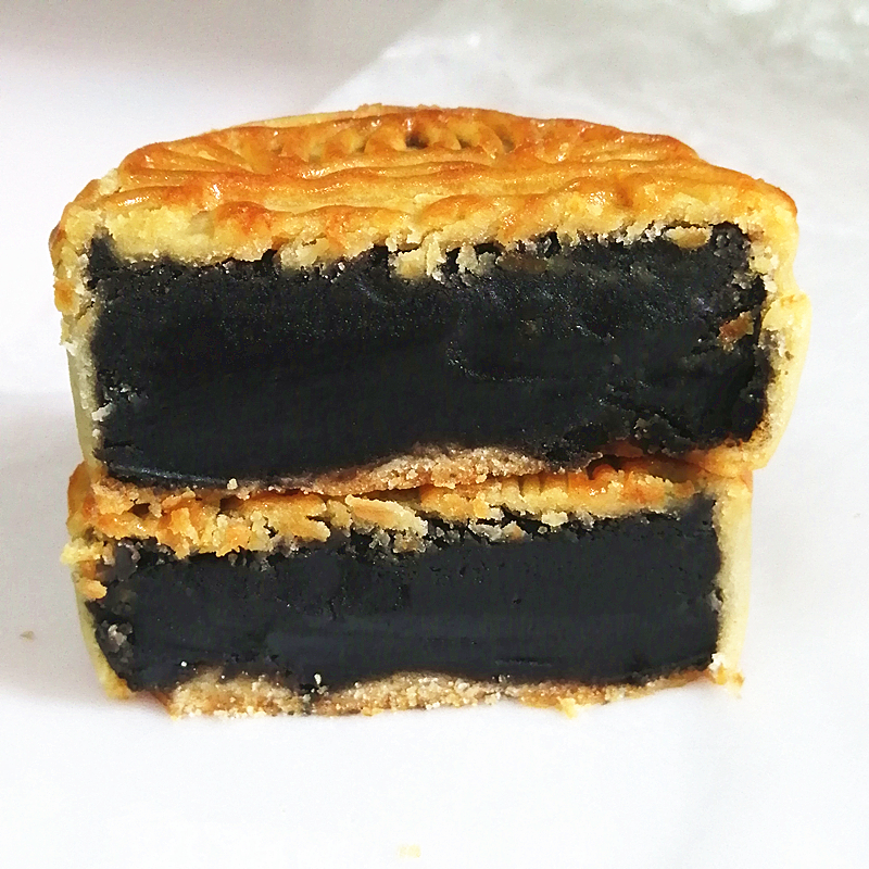 台山特产深井柴火黑豆沙月饼筒装蛋黄传统式广东手工现做现发 柴火