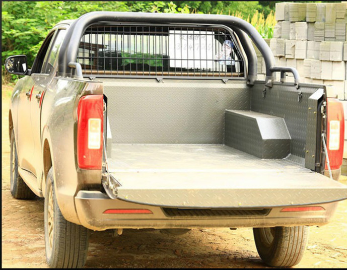 于长城炮风骏5/7皮卡车龙门架后备箱改装货箱宝皮卡车 长城炮 加长