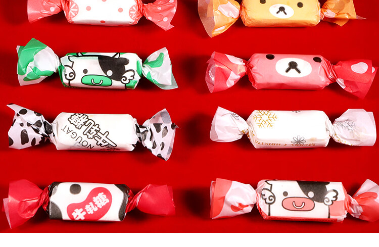 炊主角 牛轧糖包装纸500张烘焙卡通糖果纸糖纸袋雪花酥纸牛扎包装纸