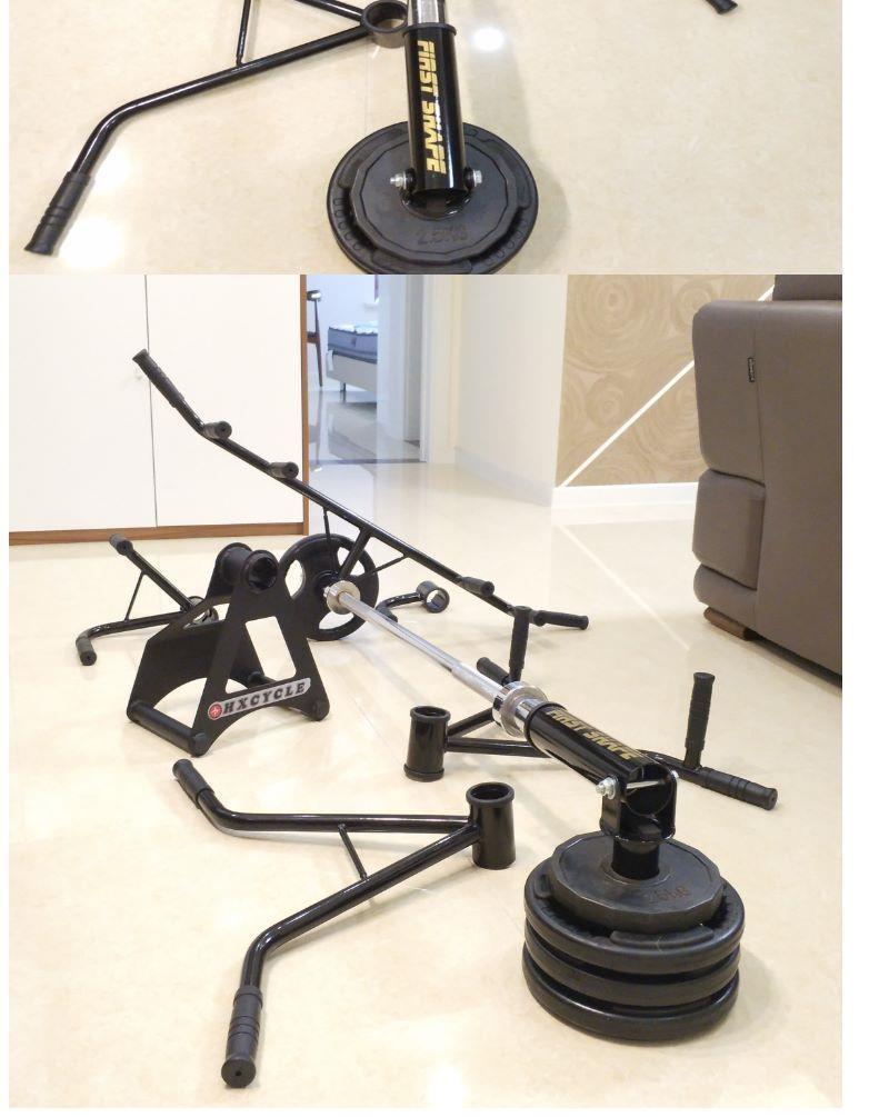 炮筒架杆炮架炮筒架爆发力核心力量硬拉划船背部阔肌拉杆t型双把拉杆