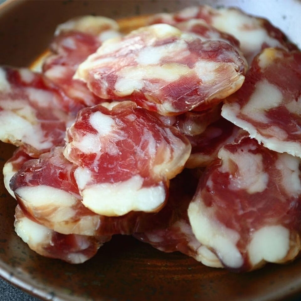 利妙财风客家咸味腊肠香肠土猪肉纯肉肠江西特产无淀粉肉肠 一斤咸味