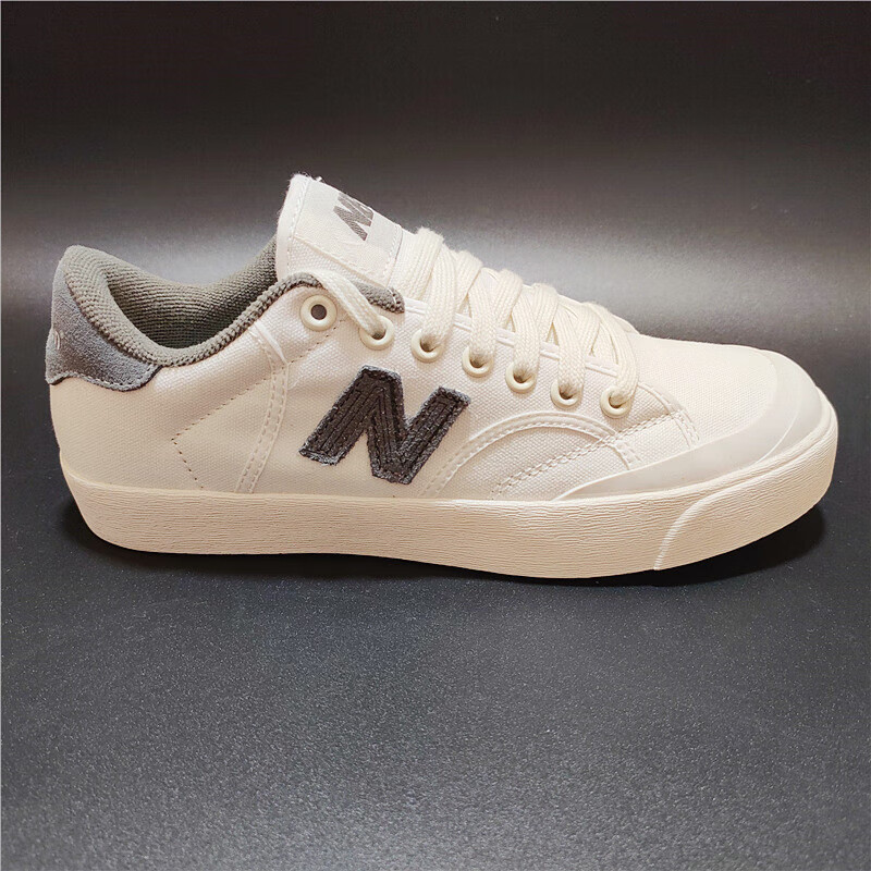 新百伦nb帆布板鞋nb开口笑低帮男鞋街拍情侣小白鞋女【商场同款】 nb