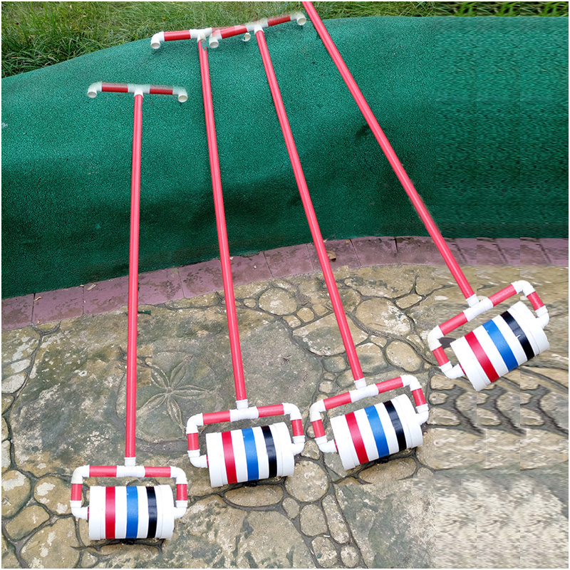 手推车塑料玩具单杆推推乐手工制作diy幼儿园感统训练器材双把小推车