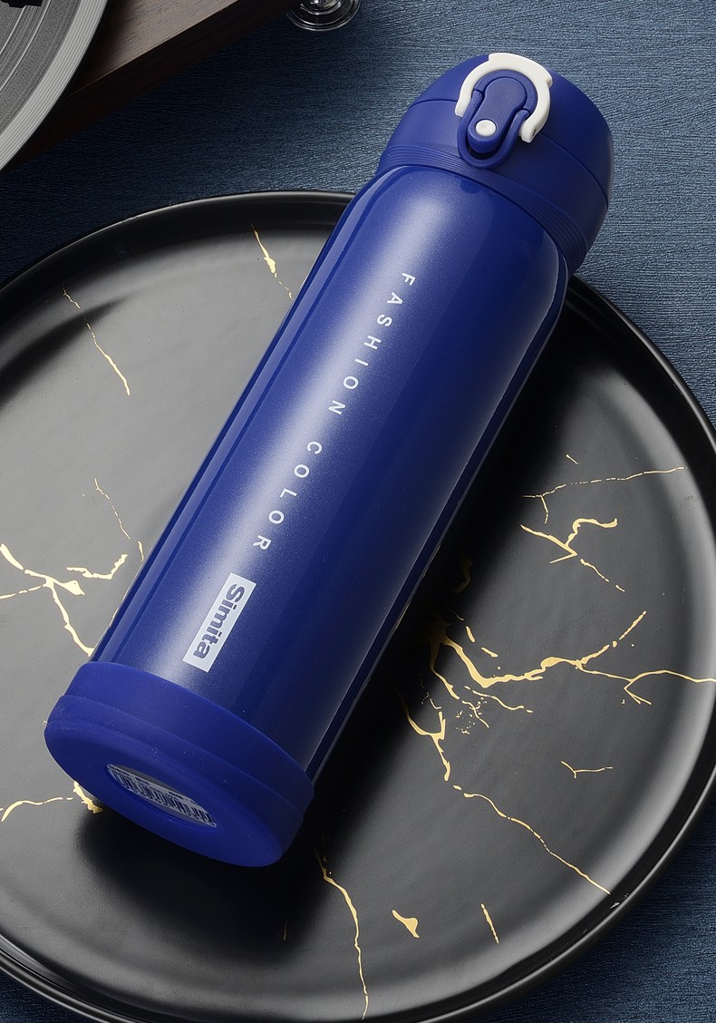 单手开保温杯保温杯男保温杯女星运保温杯sus316不锈钢司机单手开弹跳