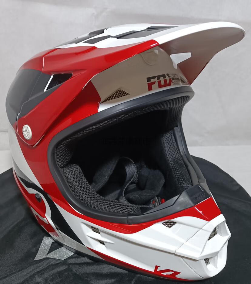 fox越野摩托车头盔美国fox男四季越野摩托车机车一体式头盔林道耐力摩