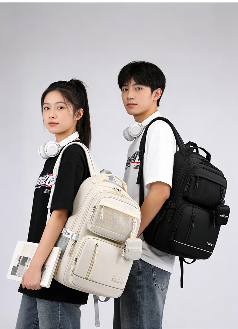 Edison High School Backpack Spine Protection Load Reduction Reflective Water-Resistant Large Capacity Student Travel Bag 2486-1 16