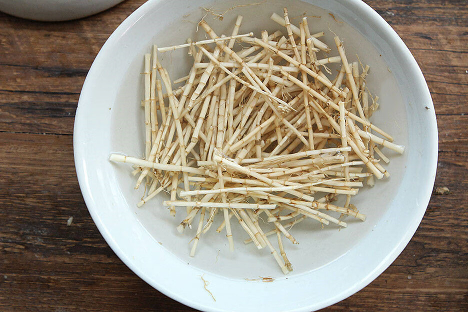 下单现挖 新鲜白茅根500克毛草甜白茅草根材竹蔗水野生白矛根 半斤