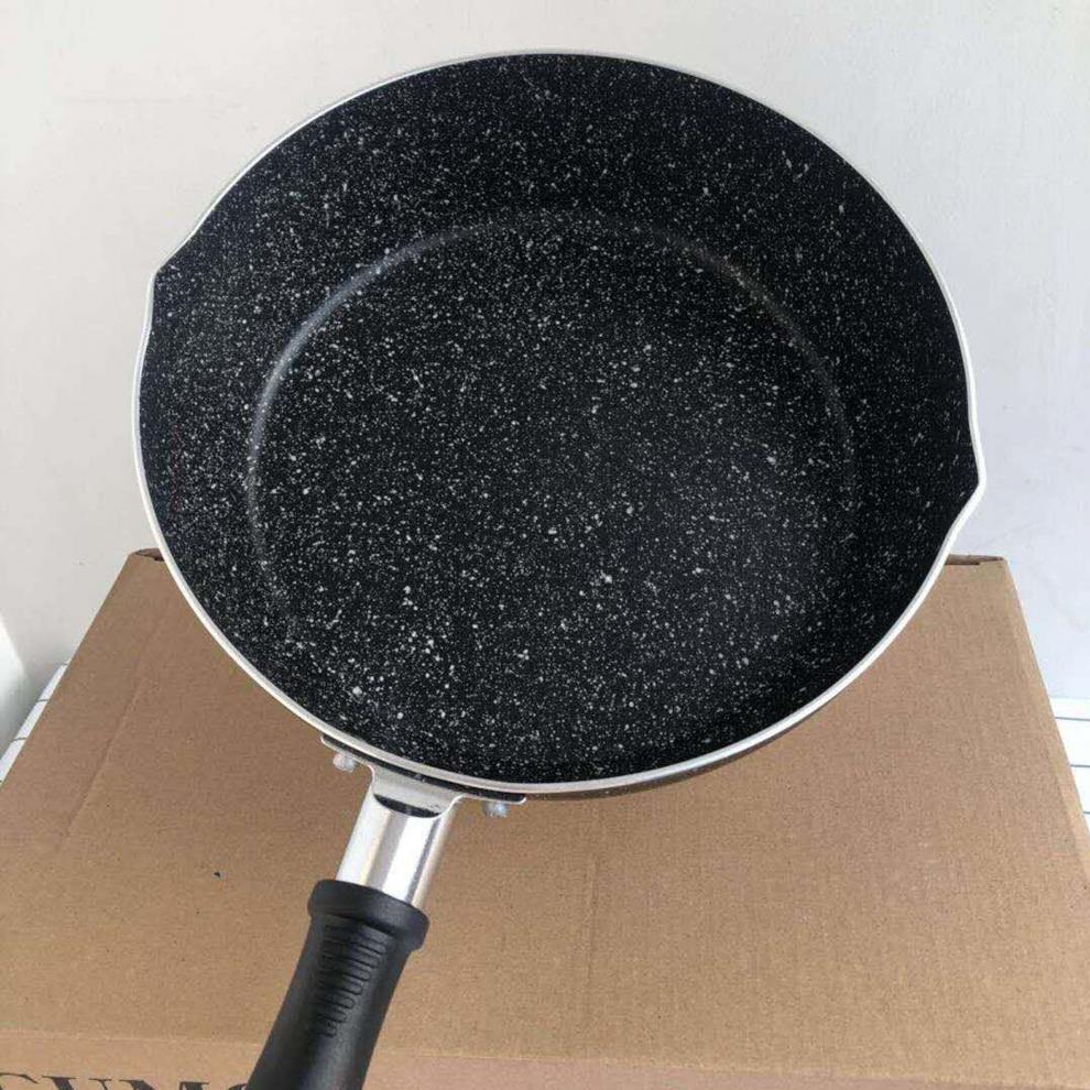 麦饭石不粘锅 出口日本煎锅炒锅麦饭石色不粘锅电磁炉燃气灶通用厚