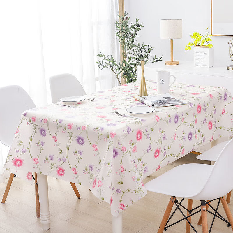 茶几桌布客厅防水塑料桌布eva防烫防油免洗餐桌茶几垫盖布床头柜防尘