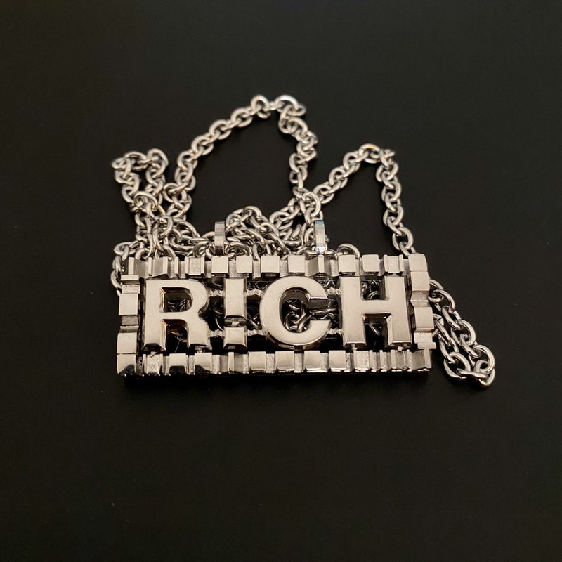 中国新说唱项链 2020中国新说唱有嘻哈同款rich晋级项链 大金链子hip
