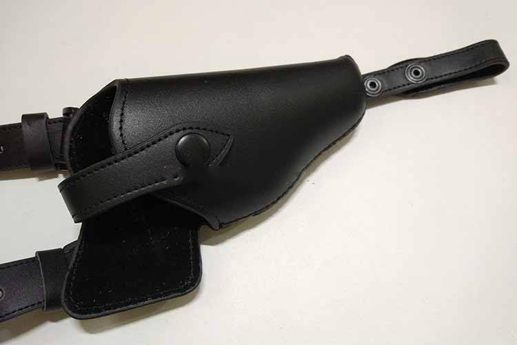 肩挎式双肩背带弹夹套隐藏特工舞蹈舞台影视道具牛皮便衣64腋下枪套