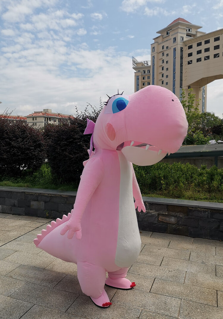 恐龙充气服 网红卡通人偶服装定制人穿行走跳舞表演玩偶衣服充气恐龙