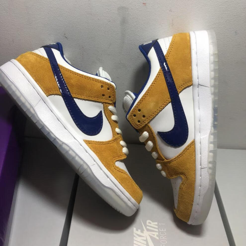 sb dunk紫金湖人板鞋麂皮拼接休闲情侣鞋 紫金湖人 36【图片 价格