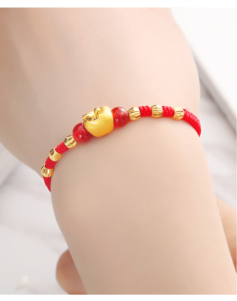 节礼物圣诞新年圣诞节礼物新年礼物 【a款】金苹果 中国结 两金珠