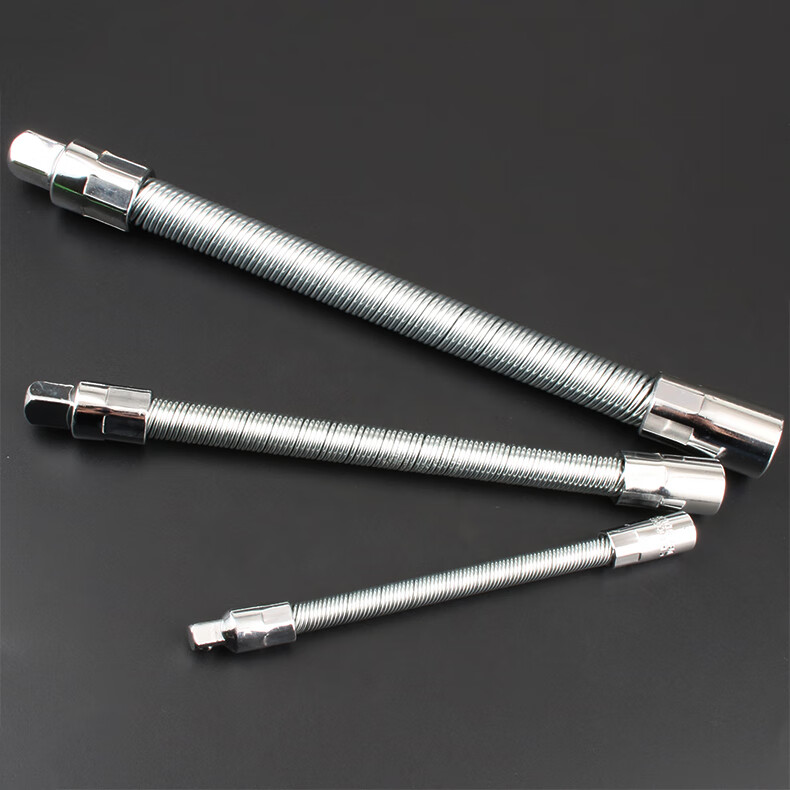 定制弹性接杆软1/4小飞中飞大飞弹性软加长杆套筒弹簧软加长杆 1/4寸