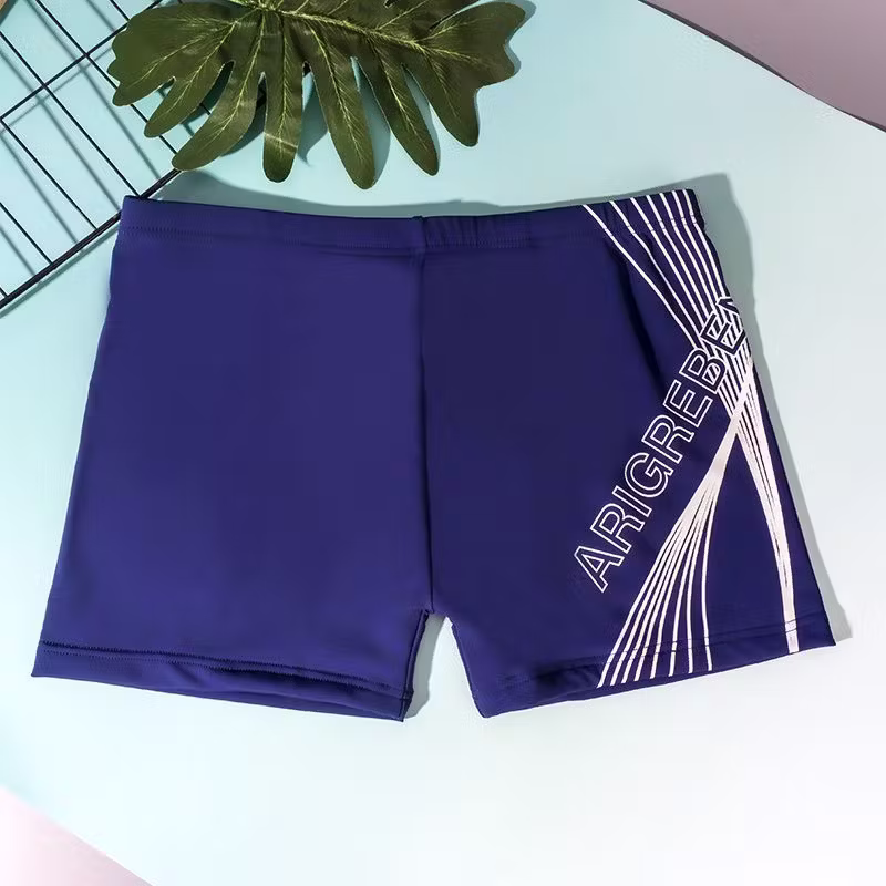 Men's Swim Shorts Quick-drying Elastic Breathable Boxer Trunks_voghion.com