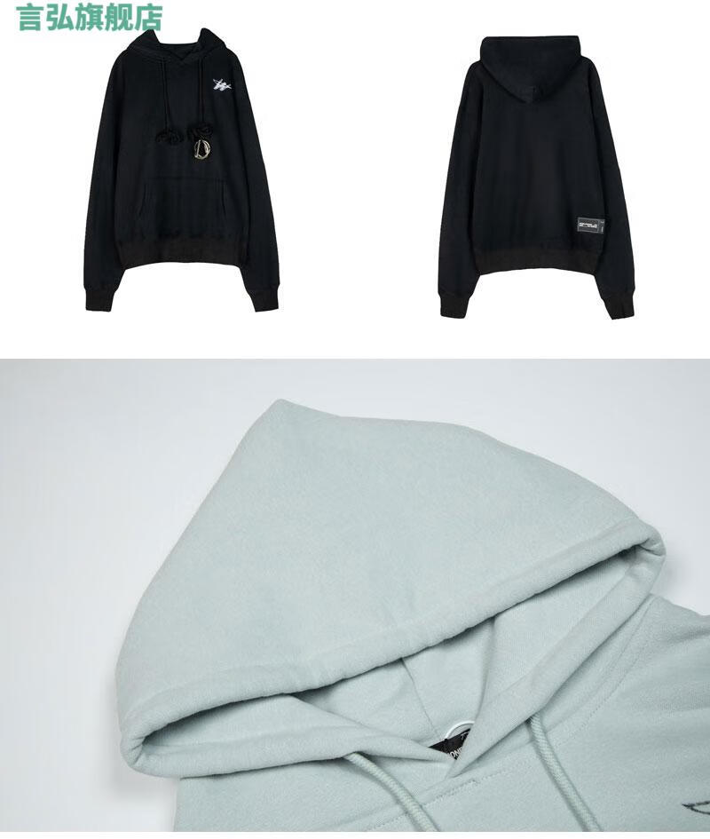 言弘we11done卫衣连帽女长袖宽松welldone易烊千玺同款秋冬外套ins潮