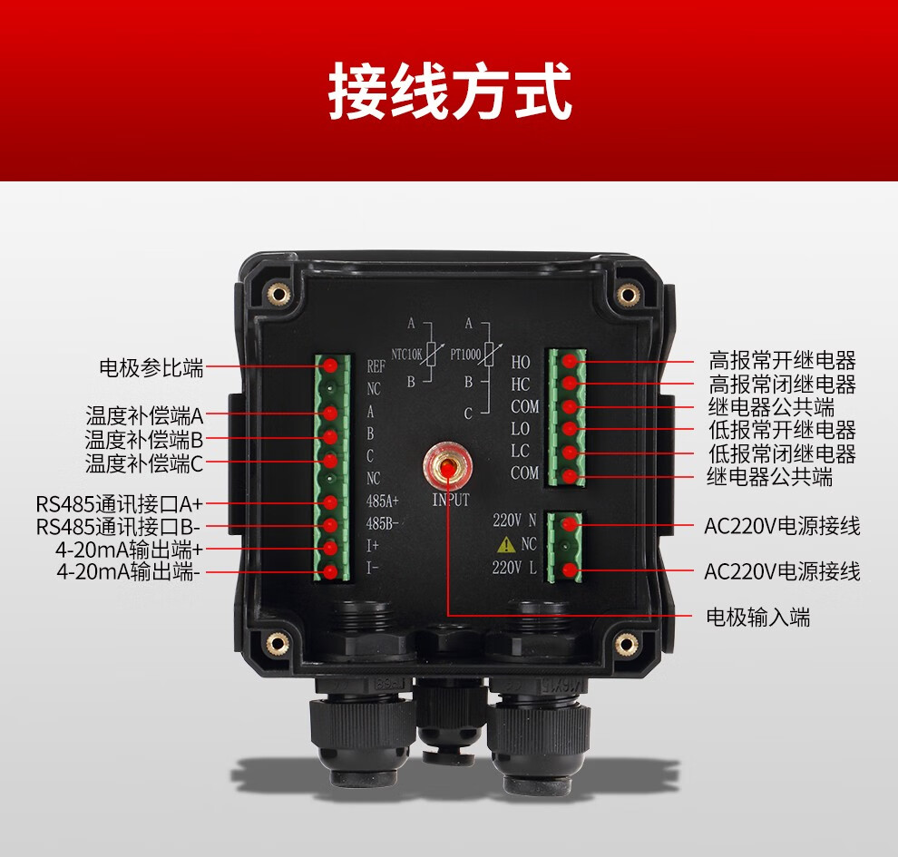0工业在线ph计控制器仪ph/orp变送器酸度计ph在线监测仪 【ph传感器】