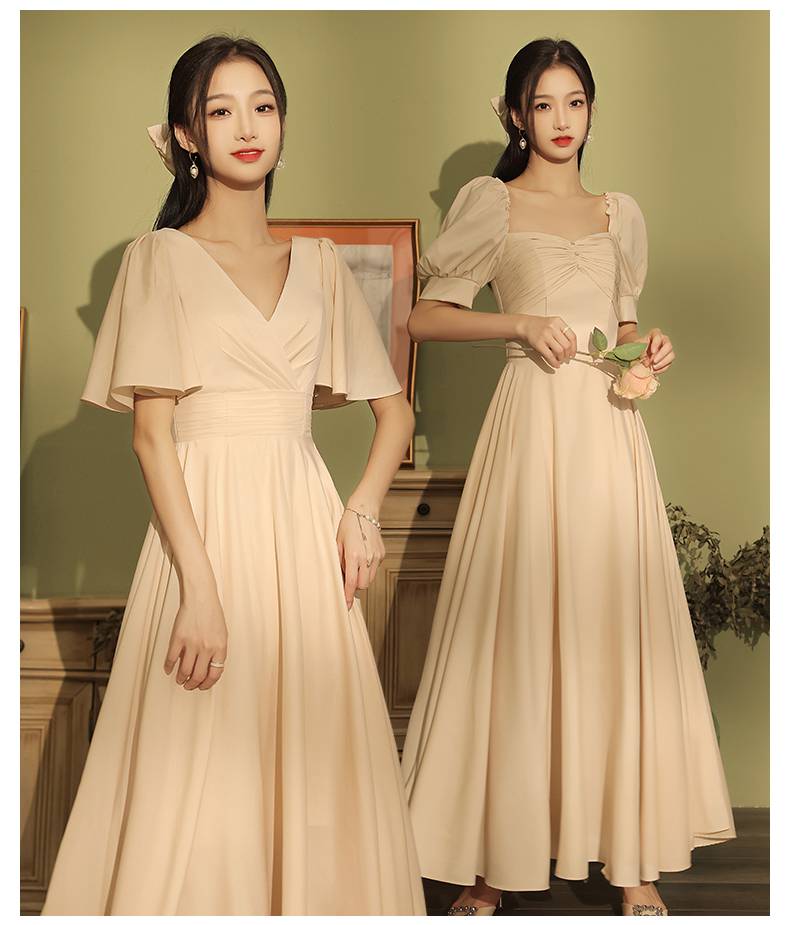 毕业晚会礼服 毕业典礼礼服毕业照衣服大学生高中毕业季礼裙子合影