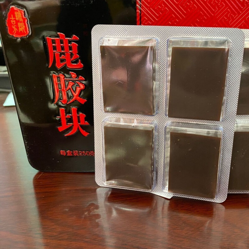龟板胶 250g铁盒鹿胶龟胶片阿胶块鹿d角胶龟d甲胶龟板胶 鹿胶500克两