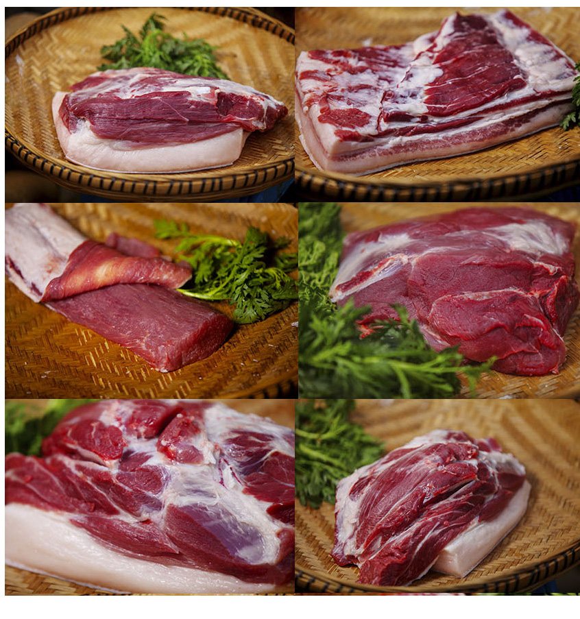 贵州新鲜土猪肉黑猪精排农家散养现杀排骨肋排仔排梅花梅子500g 2斤前