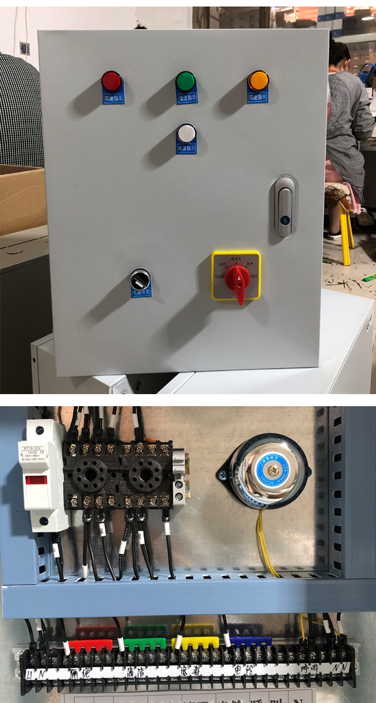 定制ac通风方式信号控制箱人防三色信号灯箱as人防三色灯箱 人防控制