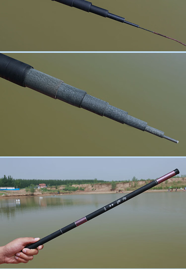 老鬼鱼竿老鬼买一送一手竿超轻超硬短节鲫鲤竿钓竿买一一63米27米礼包