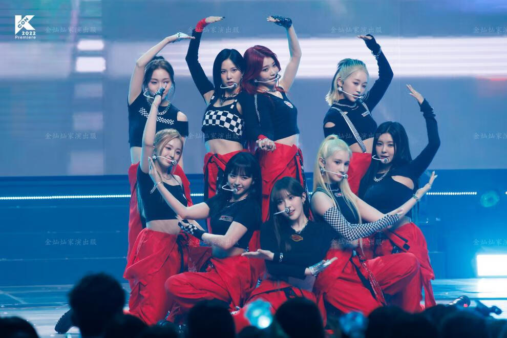 女团演出服kep1er女团同款少儿街舞爵士舞hiphop表演出服打歌服舞台