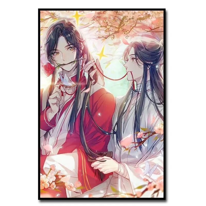 天官赐福挂图 天官赐福耽美古风挂画花城/谢怜二次动漫客厅装饰画唯美