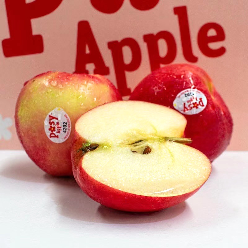 新西兰进口posy小花苹果脆甜多汁当季精品水果火箭小苹果爱妃60mm含