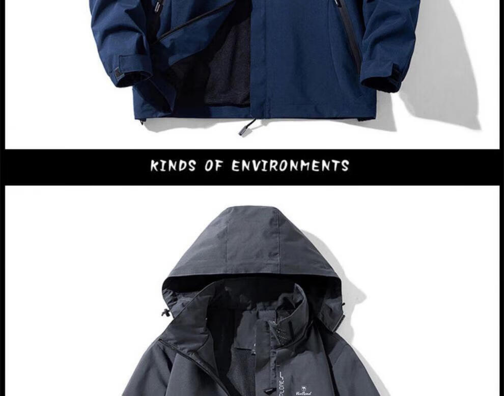 【丁真同款】骆·驼冲锋衣[丁真]cameltex户外冲锋衣男防油污外套三