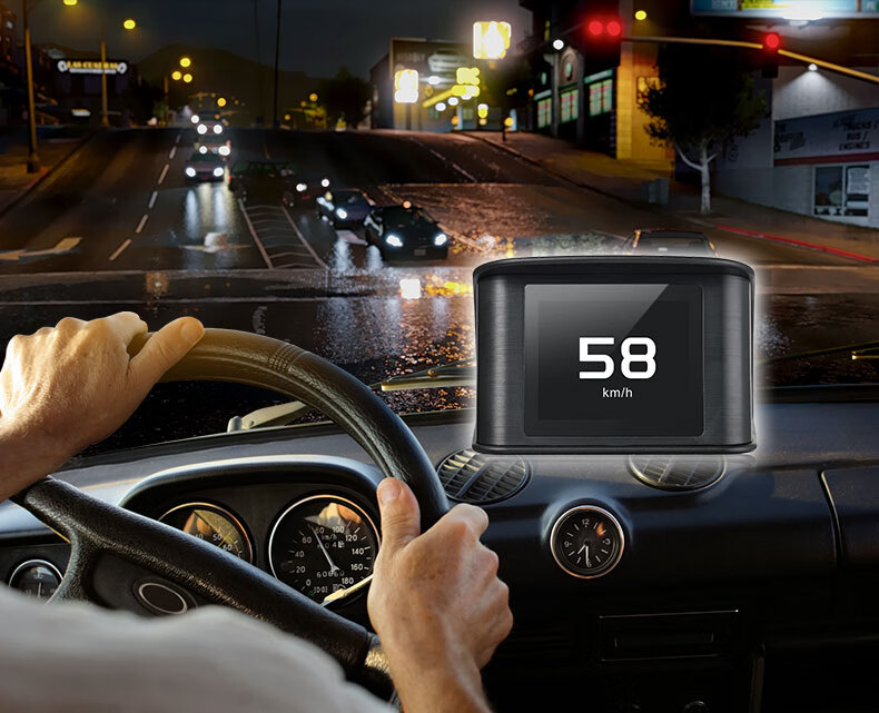 车载hud抬头显示器汽车通用obd行车电脑gps卫星平视显示仪t600t600多