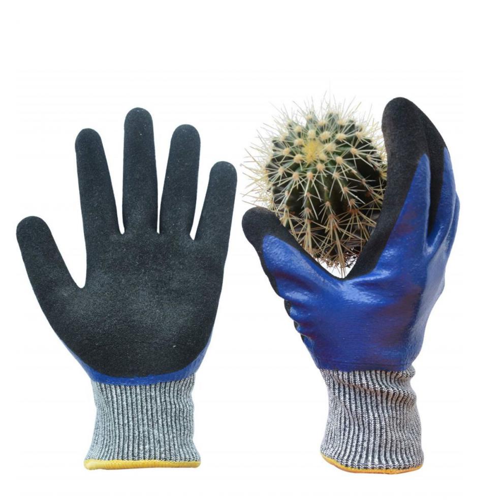 元族 赶海手套水产防割杀鱼防刺防扎防水抓虾捉螃蟹防夹丁腈防滑耐磨