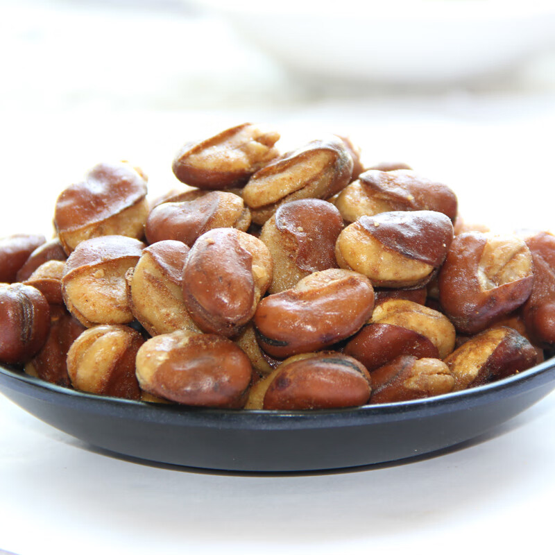 酷馨牛肉味兰花豆500gx2袋休闲零食炒货小吃香辣蚕豆散装油炸豆子牛汁