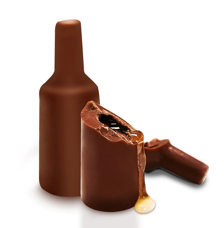 酒心小酒瓶巧克力粘稠型低度液体酒80后怀旧零食礼盒朋友女友严希朗姆