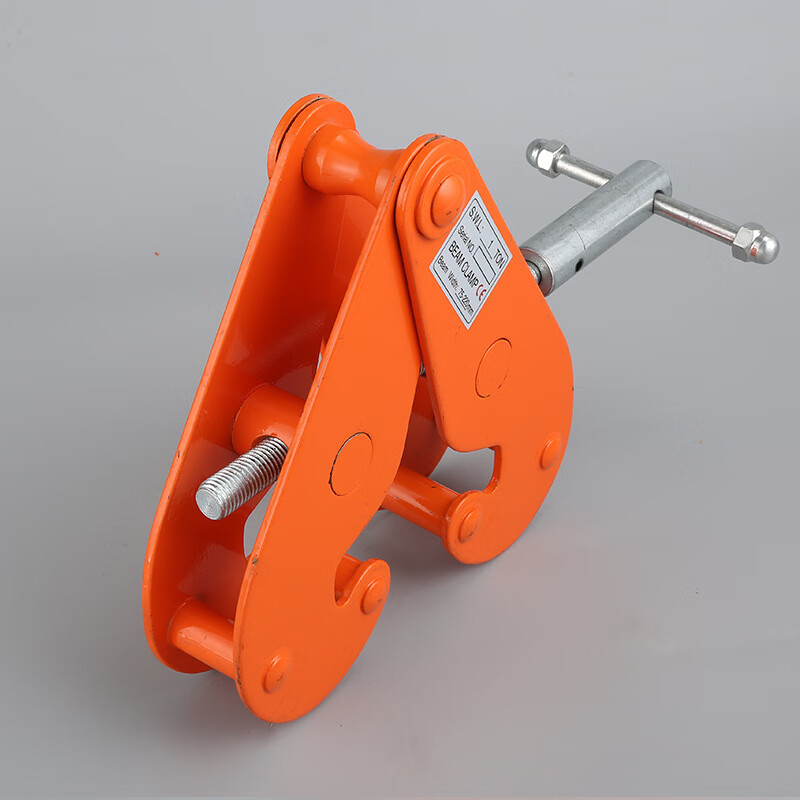 钢轨夹2t3t工钢轨夹持器10t5t轨道夹持器yc型工字钢夹钳 1t【图片