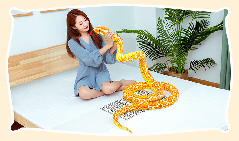 仿真蛇眼镜蛇假蛇毛绒玩具蛇整蛊道具恶搞风水公仔儿童玩具蛇创意 2.