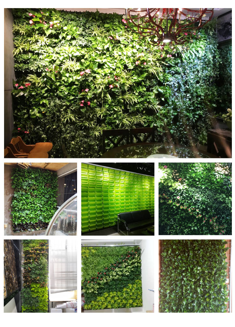 室内家庭商业挂墙植物墙壁挂花盆容器组合套装垂直立体绿化种植盒 军